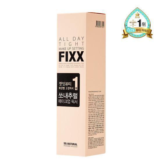 《可刷卡分期、可議價》韓國 SO NATURAL FIXX 定妝噴霧 長效定妝噴霧 全天緊緻 全天候 24H 120ML-細節圖3