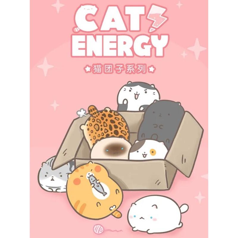 《可刷卡分期、可議價》CAT ENERGY 貓糰子系列 美短貓 公仔 收藏 擺飾 盒玩 盲盒-細節圖2
