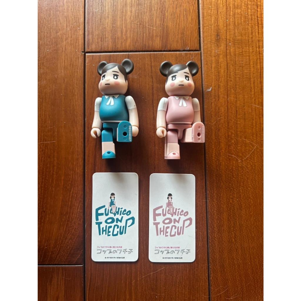 《可刷卡分期、可議價》MEDICOM TOY BE@RBRICK 100% 34代 杯緣子 藍色 粉色 庫柏力克熊-細節圖2