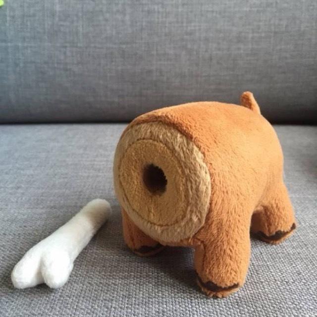 《可刷卡分期、可議價》噗浪 PLURK 迷你肉骨獸娃娃 骨頭可以拔 絨毛 玩偶-細節圖2