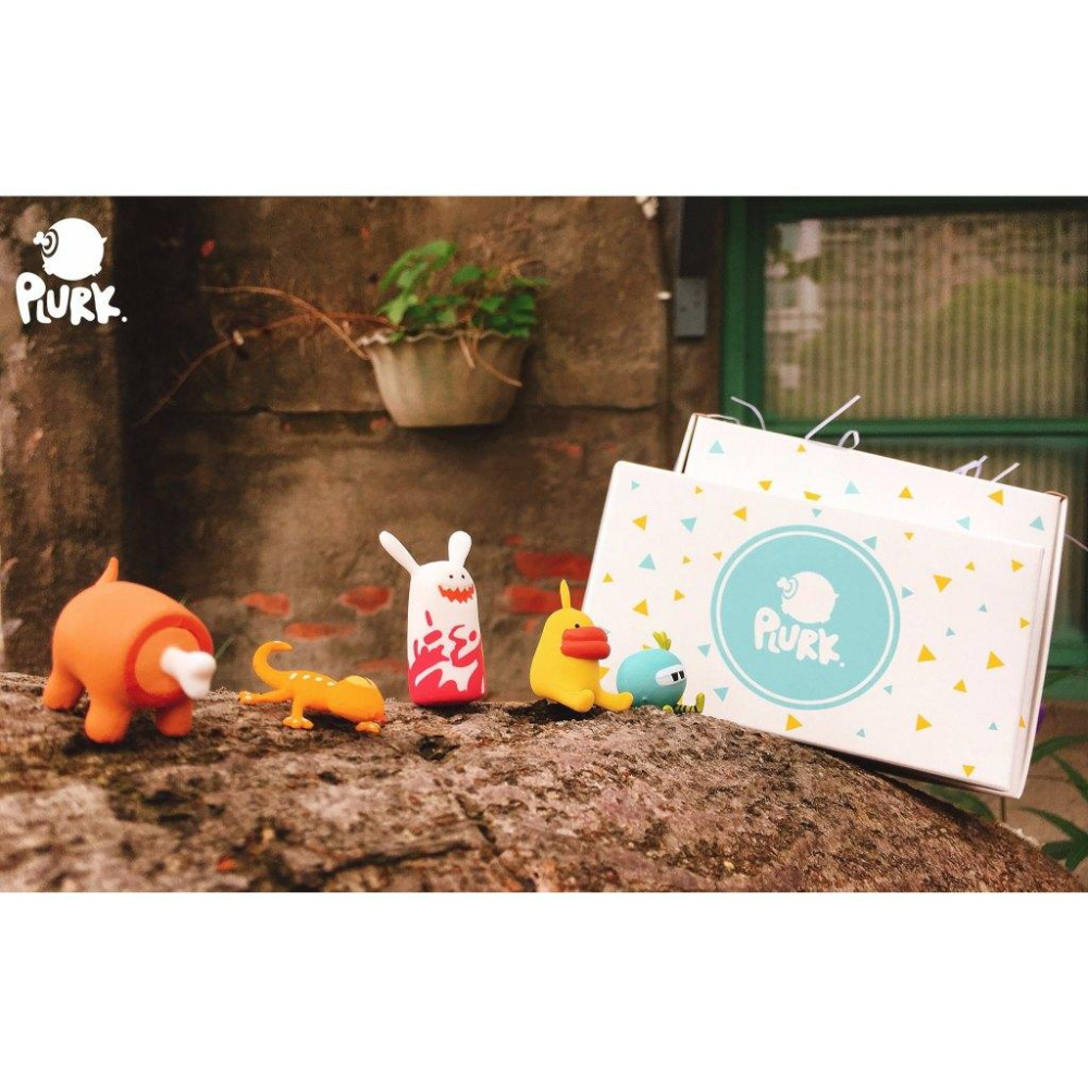 《可刷卡分期、可議價》噗浪 PLURK 扭蛋小怪獸套組 肉骨獸 獨眼雞 蛋鴨 科科兔 蜥蜴 一組5款-細節圖2