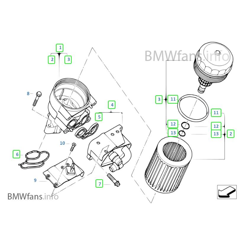BMW N40 N42 N43 N45 N46 機油芯座墊片 11427508970 11427508971-細節圖4