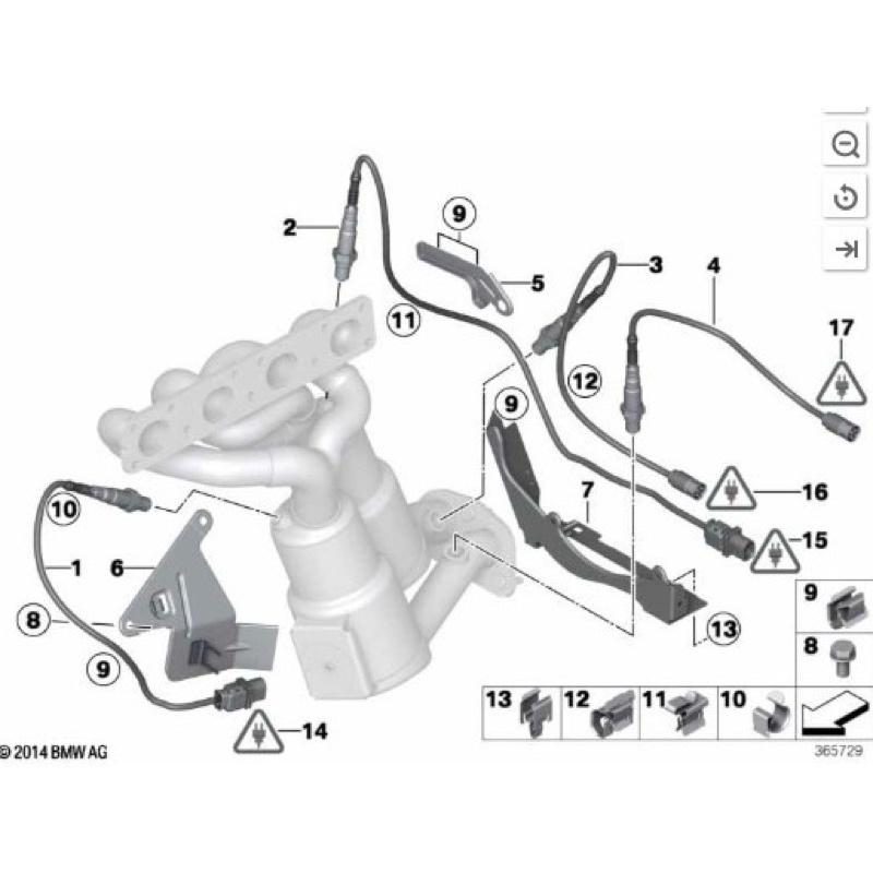 BMW E60 E61 E63 E65 E66 E81 E84 E87 E90 E91 E92 E93含氧感知器-細節圖5