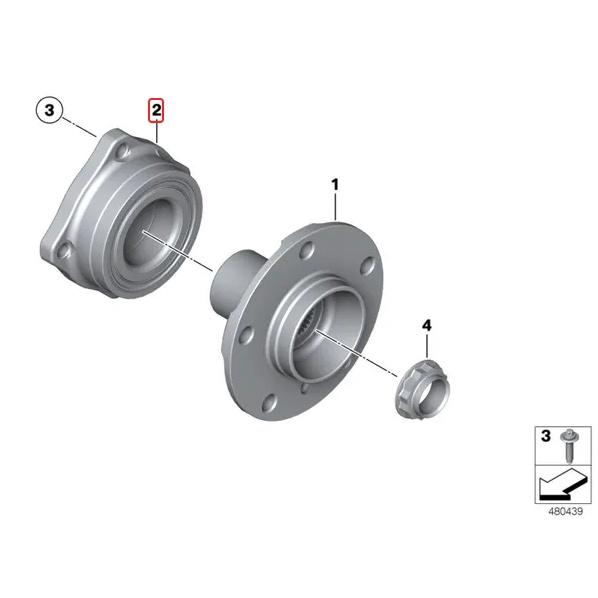 BMW F01 F02 F04 F06 F07 F10 F11 F12 F13 後輪軸承 33406850159-細節圖3