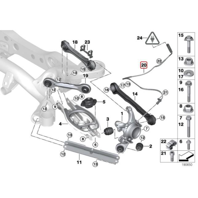 BMW E81 E87 E90 E91 E92 E93 ABS感應線 前34526762465後34526762466-細節圖6