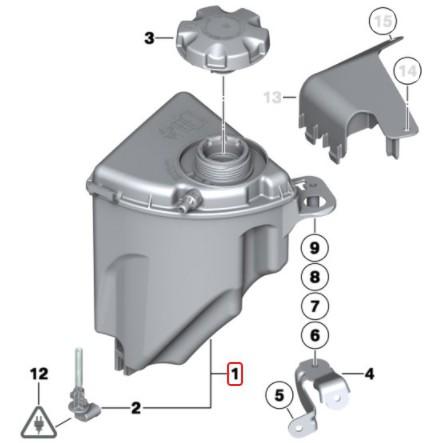 BMW F01 F02 F07GT F10 F11 F12 F13 N63引擎副水箱/備水桶17137601948-細節圖4