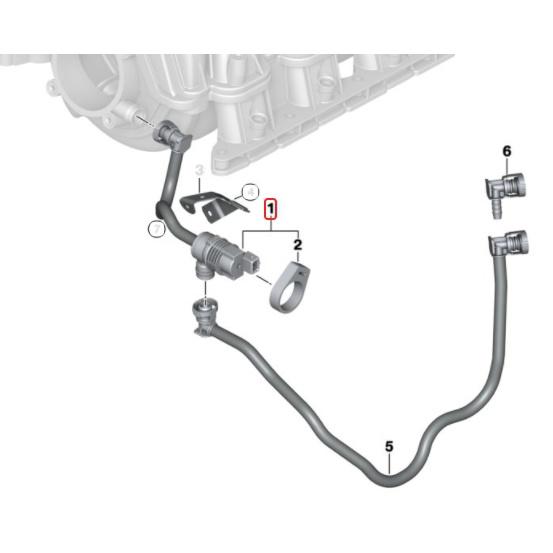 BMW E60 E65 E70 E81 E84 E90 N51 N52 N52N 活性碳罐電磁閥 13907618643-細節圖8