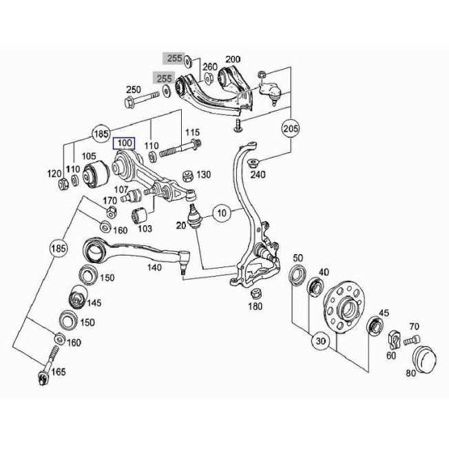 BENZ W211  E系列  三角架-細節圖6