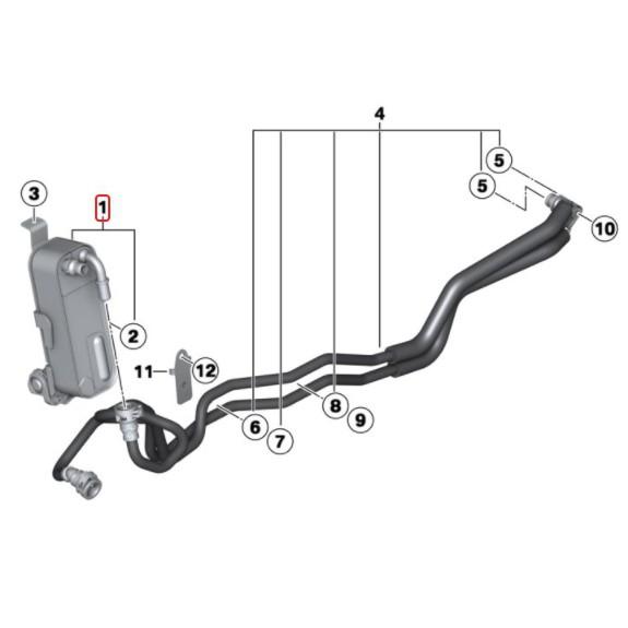 BMW F20 F21 F22 F23 F30 F31 F34 F32 F33 F36變速箱冷卻器17217600553-細節圖6