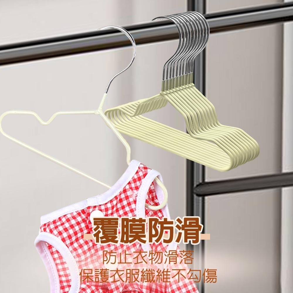G+居家 不鏽鋼止滑小衣架60入(凹槽衣架/晾曬衣架/三角衣架/乾濕兩用/寵物衣架/嬰幼兒衣架)-細節圖3