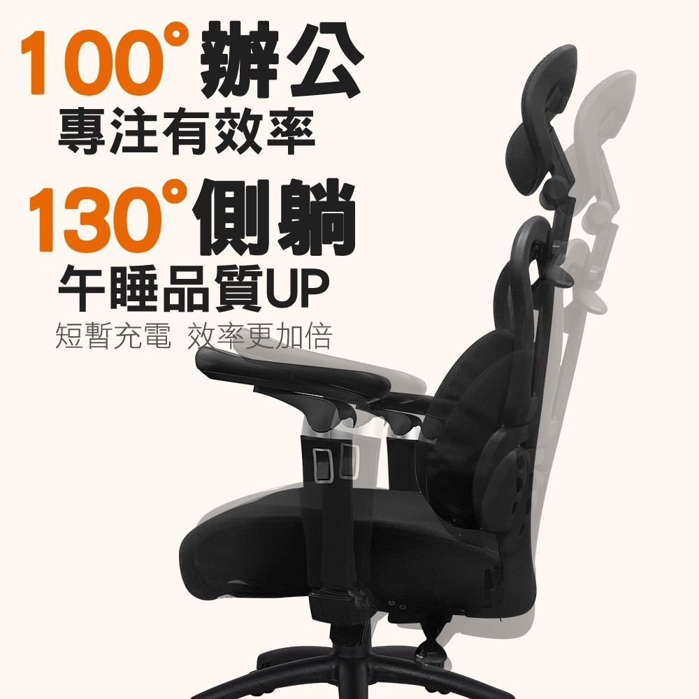 免組裝台灣製人體工學透氣椅5D軟扶手-獨立筒坐墊(電腦椅,電競椅,網布椅,網布坐墊,辦公椅,主管椅)-細節圖6