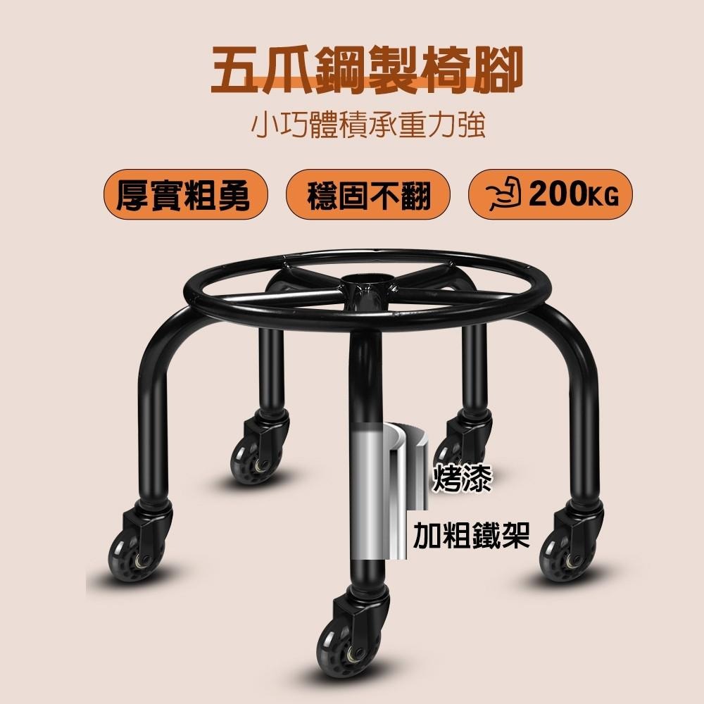 G+居家 舒活護腰滑輪小沙發-2吋黑輪(靠背椅/鋼製家事椅/美甲矮椅/移動輔助椅/萬用椅/滑凳/工作椅)-細節圖4