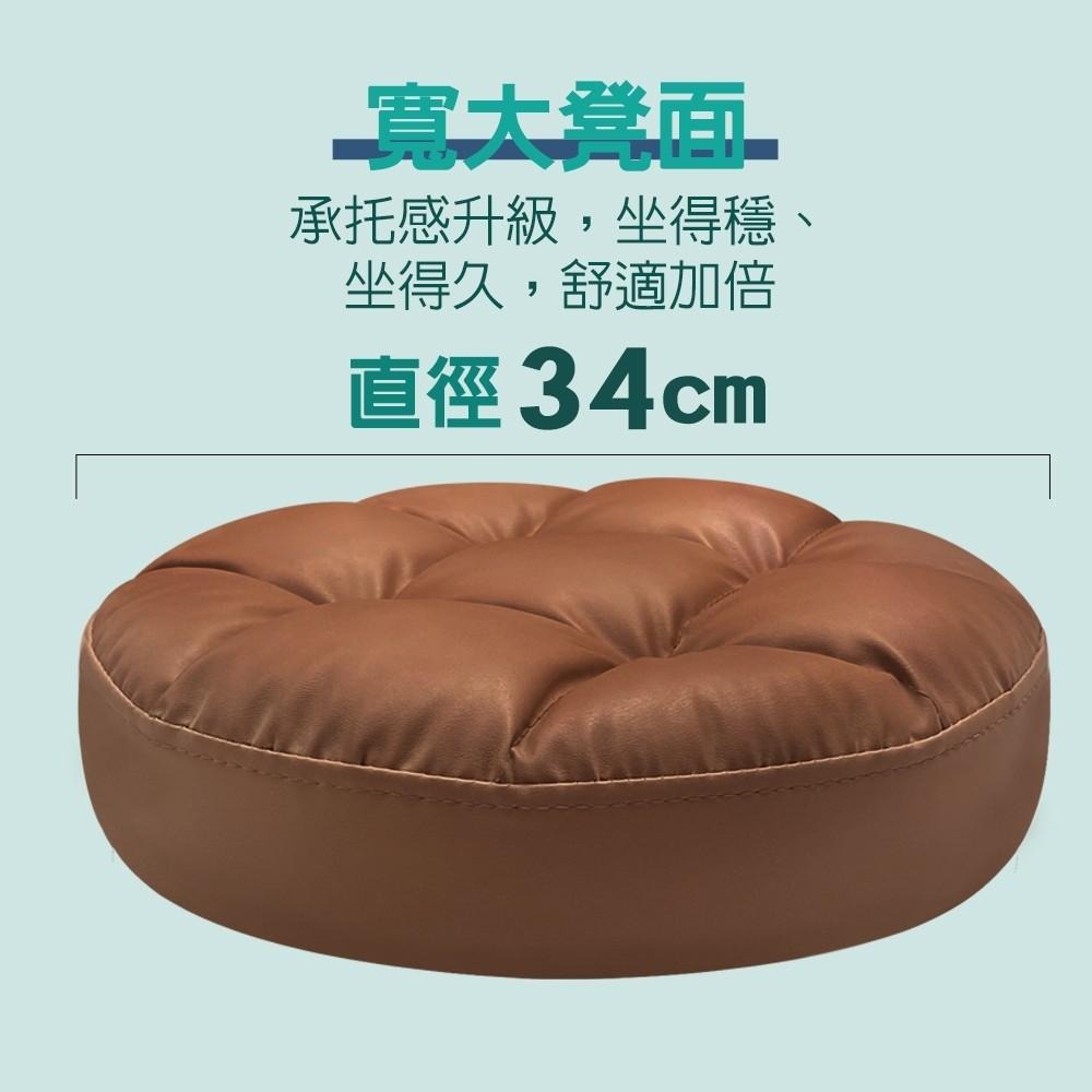 G+居家 免組裝 動感滑輪升降萬用椅 2吋純黑輪(美容椅/移動工作椅/萬用椅/足療用椅/手作工藝座椅)-細節圖3