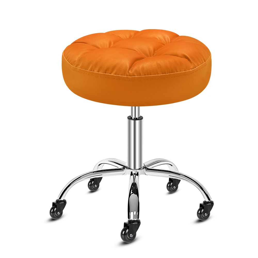 G+居家 免組裝 動感滑輪升降萬用椅 2吋純黑輪(美容椅/移動工作椅/萬用椅/足療用椅/手作工藝座椅)-規格圖6