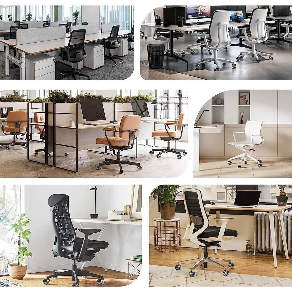 G+居家 超靜音TPR辦公椅2吋萬向輪5入組(TPR輪/橡膠輪/實驗室用椅腳輪/耐酸蝕/靜音順滑/有飾蓋/無飾蓋)-細節圖8