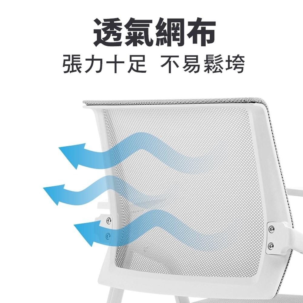 G+居家 舒適靈活折疊會議椅-白管 (折疊椅/培訓椅/洽談椅/辦公椅/諮詢椅/事務椅)多色多款-細節圖5