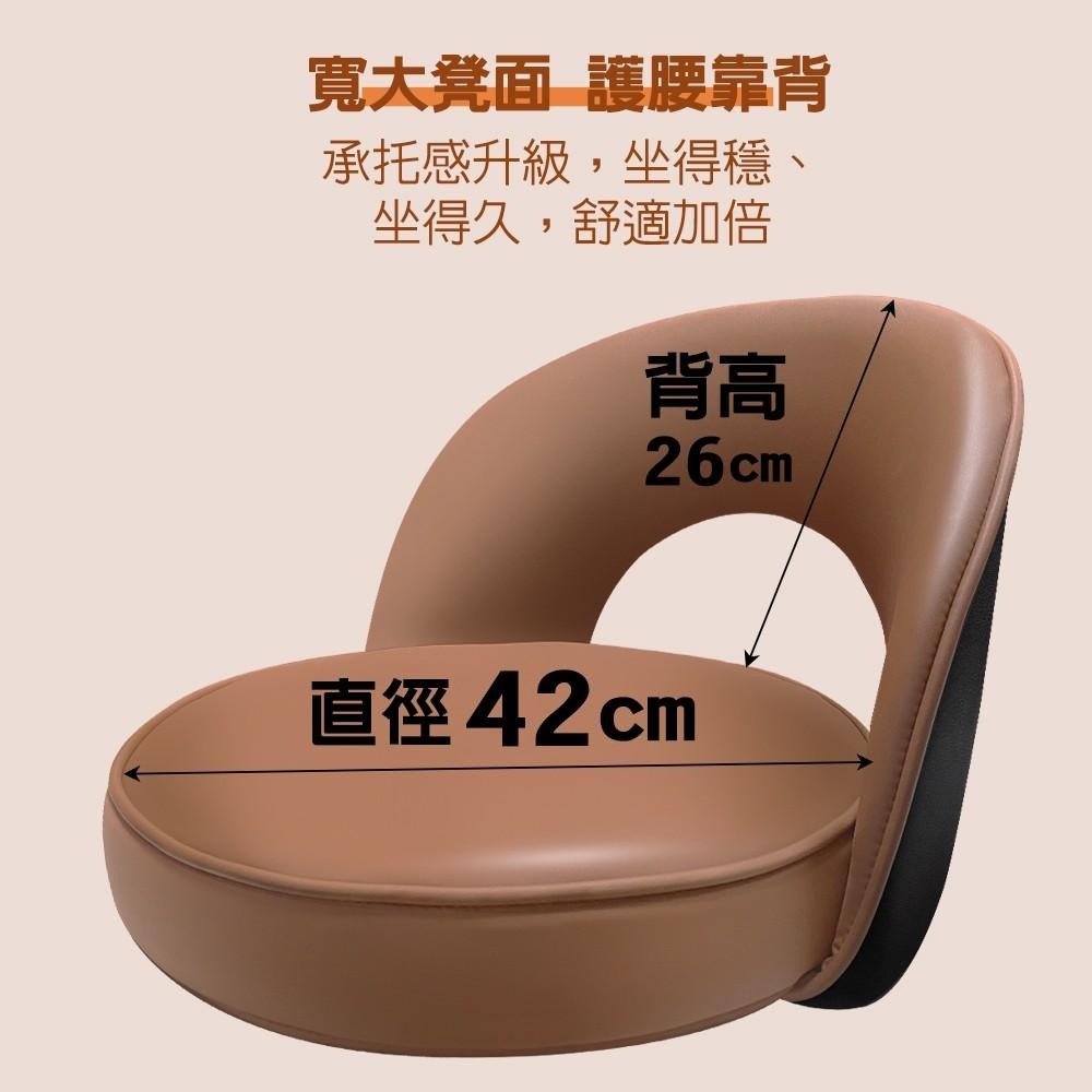 G+居家 免組裝 舒活護腰加大坐墊升降萬用椅-2.5吋透明黑(靠背椅/櫃台椅/美甲椅/萬用椅/工作椅)-細節圖5