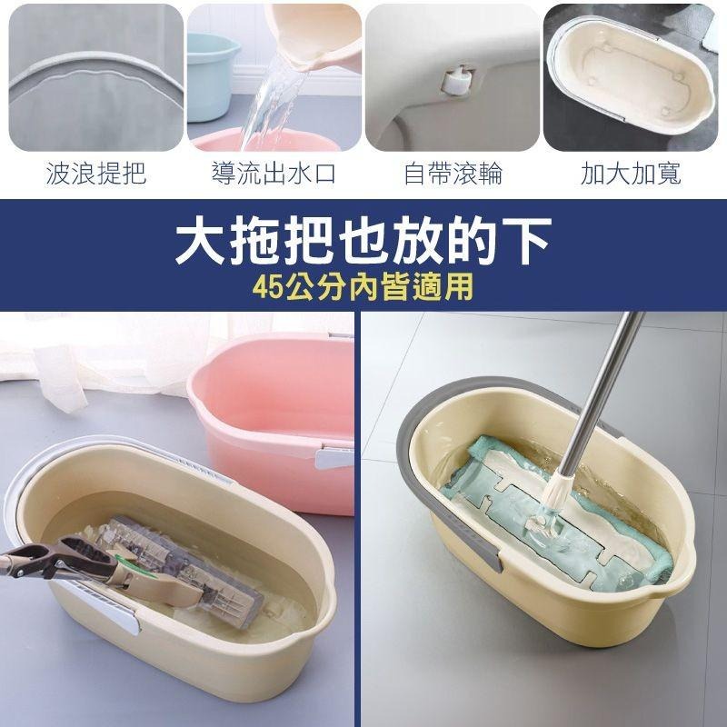 G+居家 帶輪可手提拖把桶水桶18公升-細節圖3