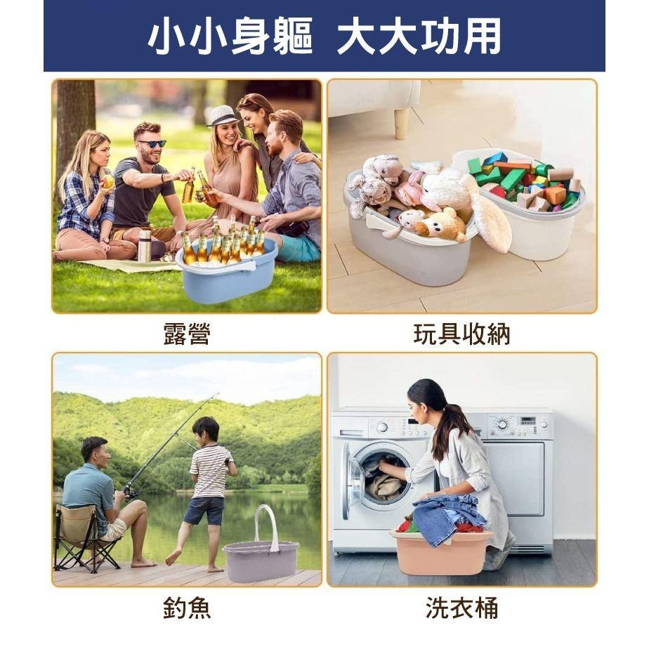 G+居家 帶輪可手提拖把桶水桶18公升-細節圖6
