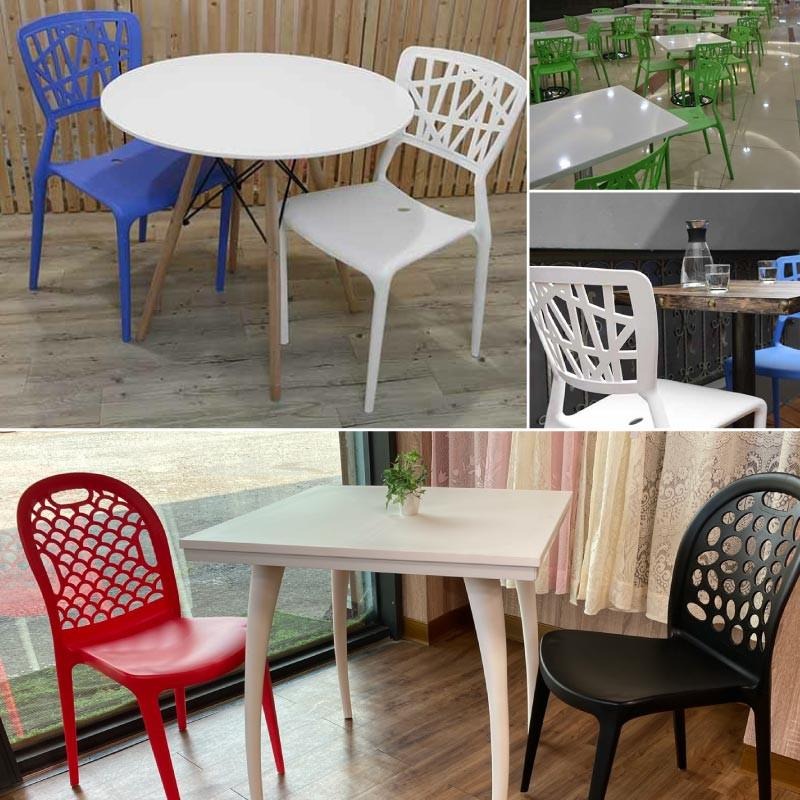 G+居家 台灣製 巢之形塑鋼椅(餐桌休閒椅 露天咖啡廳椅 塑膠塑鋼椅 洽談椅 餐椅 會客椅 洞洞椅)多色任選-細節圖7