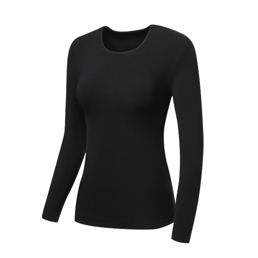 輕磨毛暖暖發熱衣-圓領(女款)多尺寸多色任選-規格圖6