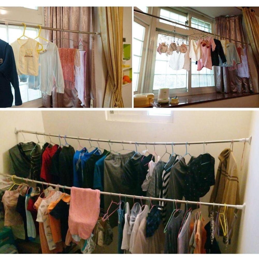 G+居家 不鏽鋼多功能伸縮桿 60~300公分任選(曬衣桿/浴簾桿/伸縮桿/窗簾桿/落地窗桿/門簾桿)-細節圖9