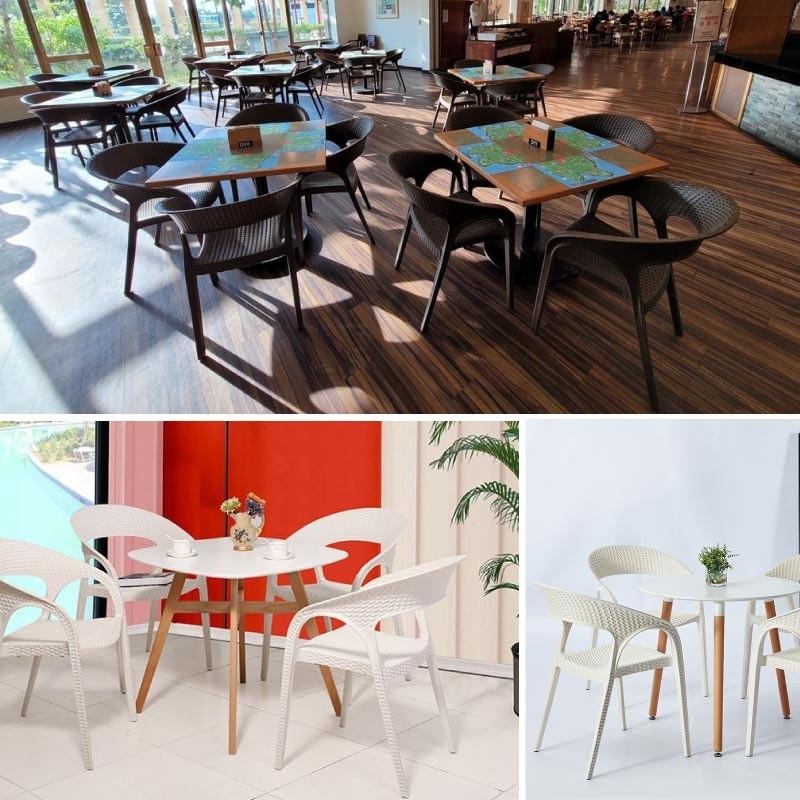 G+居家 台灣製 藤之形椅(扶手椅/餐桌椅/休閒椅/露天咖啡廳椅/仿藤椅/藤紋休閒椅)台灣製-細節圖3