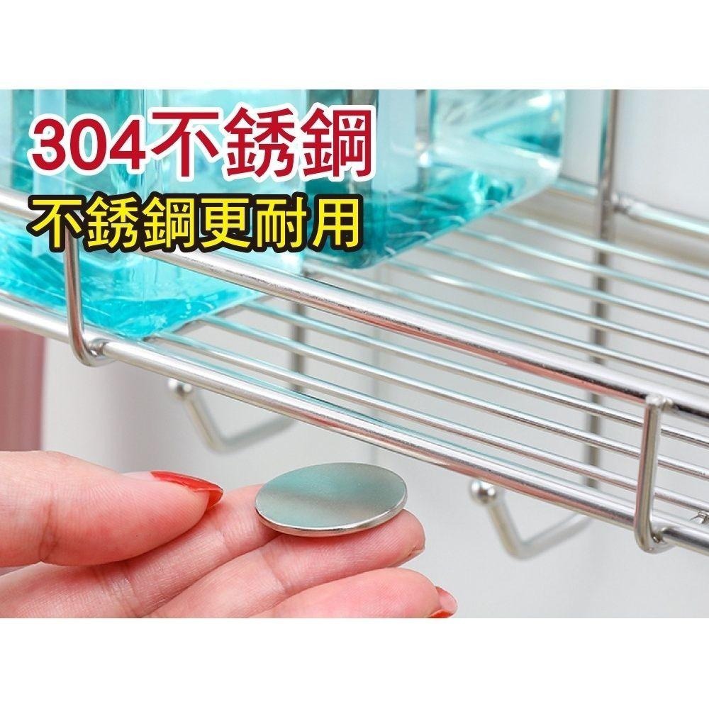 304不鏽鋼長方形髮絲銀無痕貼六勾置物架-細節圖5