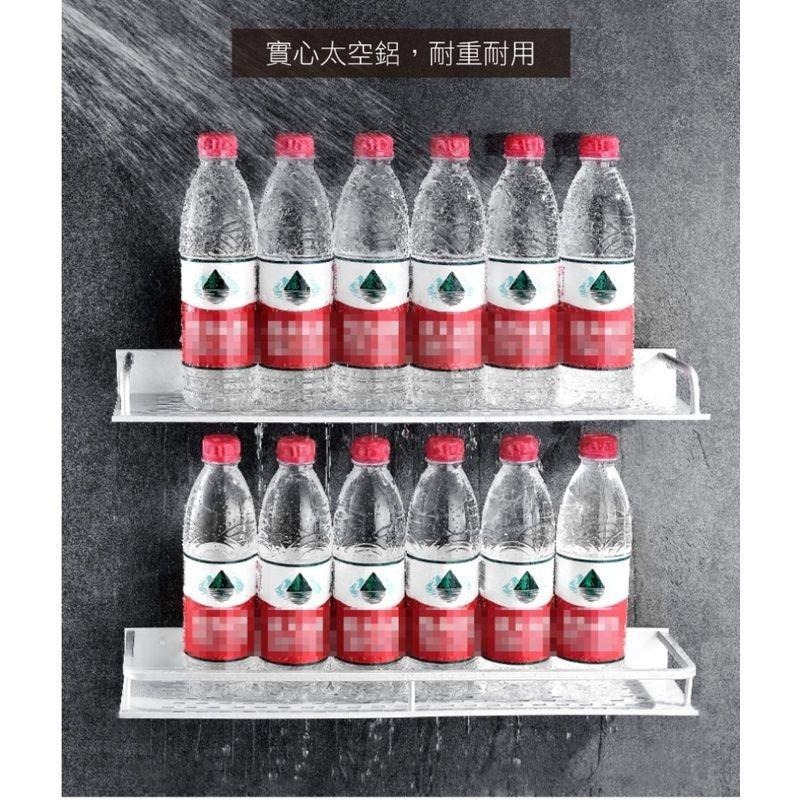 G+居家 無痕貼太空鋁單層收納架60公分(無痕貼x2+鎖付安裝)-細節圖5