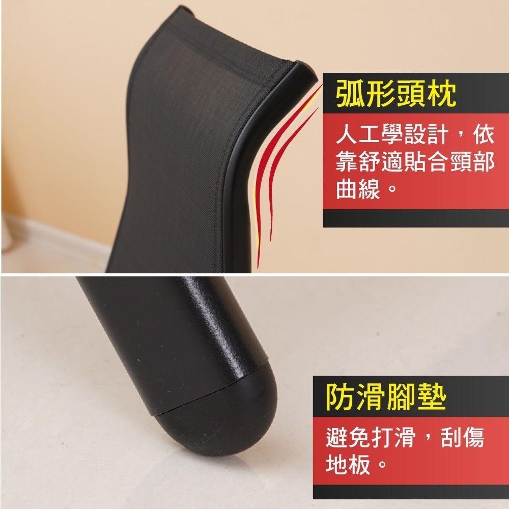 多段多角度折疊休閒躺椅-黑色-細節圖3