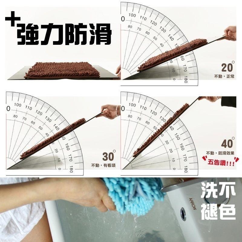 超細纖維長毛止滑地墊 強力吸水 40x130cm-細節圖3