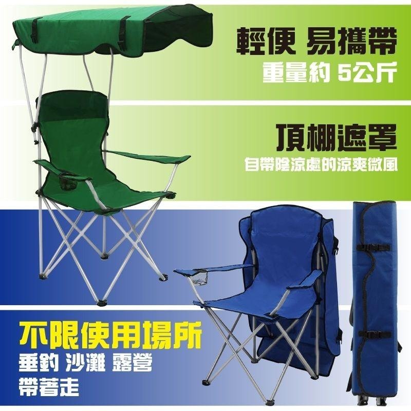 G+居家 可摺疊收納 戶外遮陽輕便傘椅 自帶背帶(頂棚椅/摺疊椅/釣魚椅/露營椅/沙灘椅)-細節圖2
