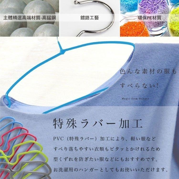 不鏽鋼覆膜防滑衣架10入/組-細節圖2