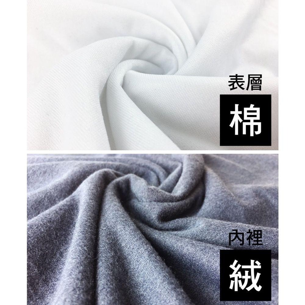 男款束口刷毛暖暖衣 發熱衣厚款 V領-細節圖6