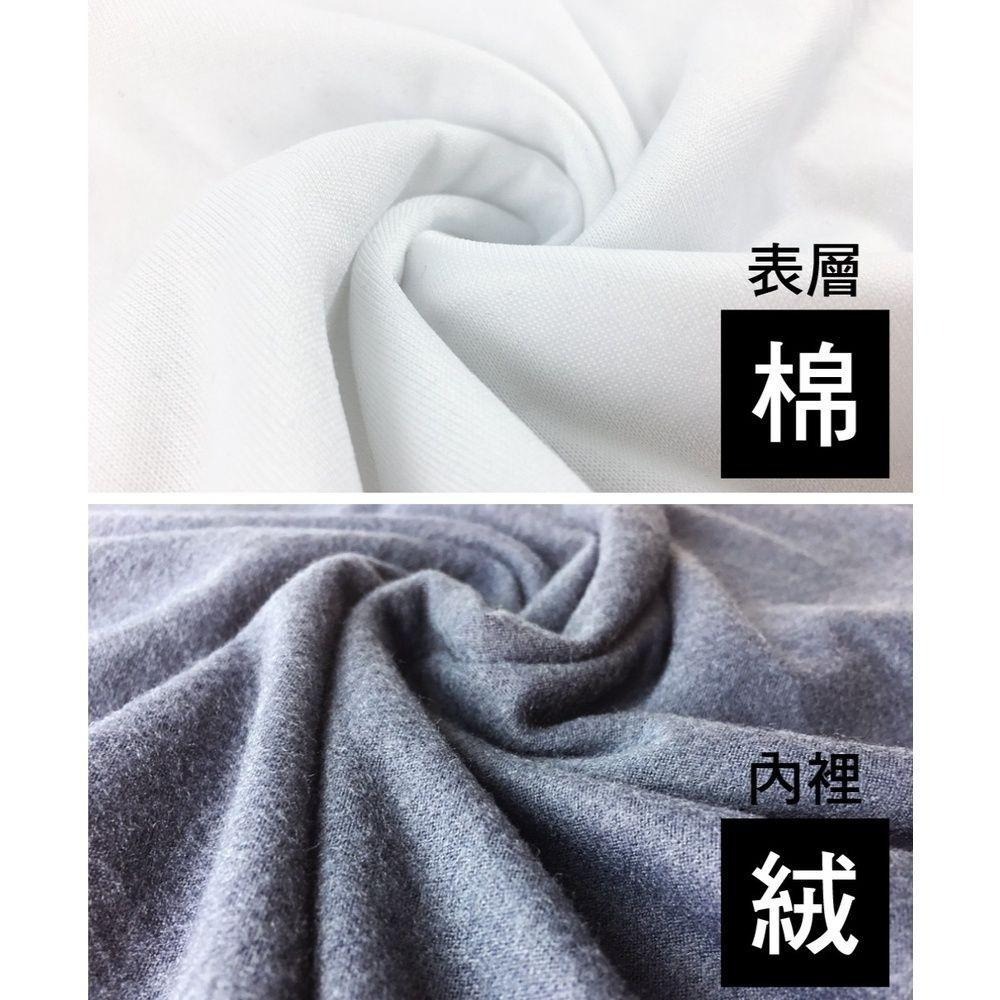 男款束口刷毛暖暖衣 發熱衣厚款 V領-細節圖6