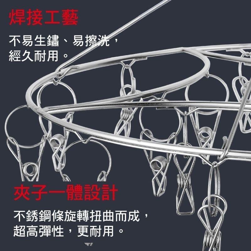 不鏽鋼加粗圓形曬衣夾24夾-細節圖4