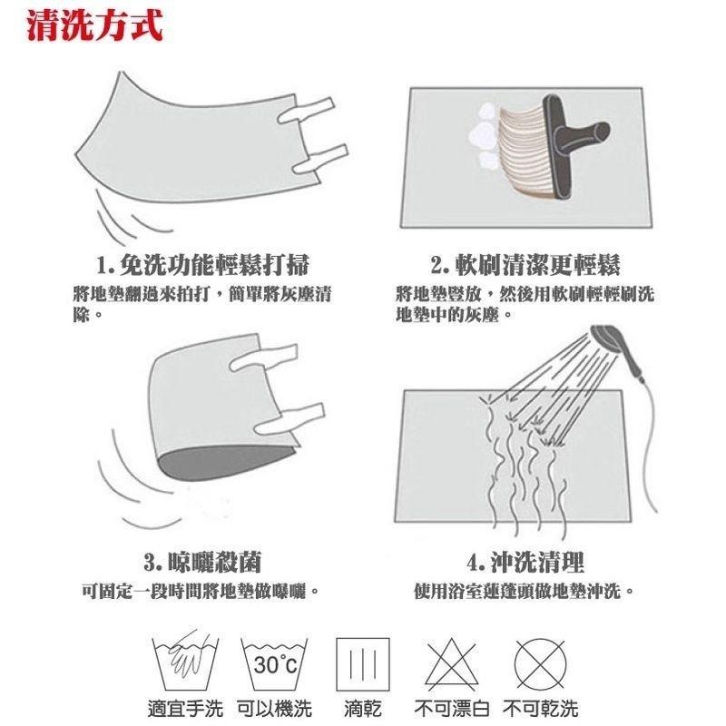 繽紛花朵超細纖維止滑地墊 40x60cm-細節圖6