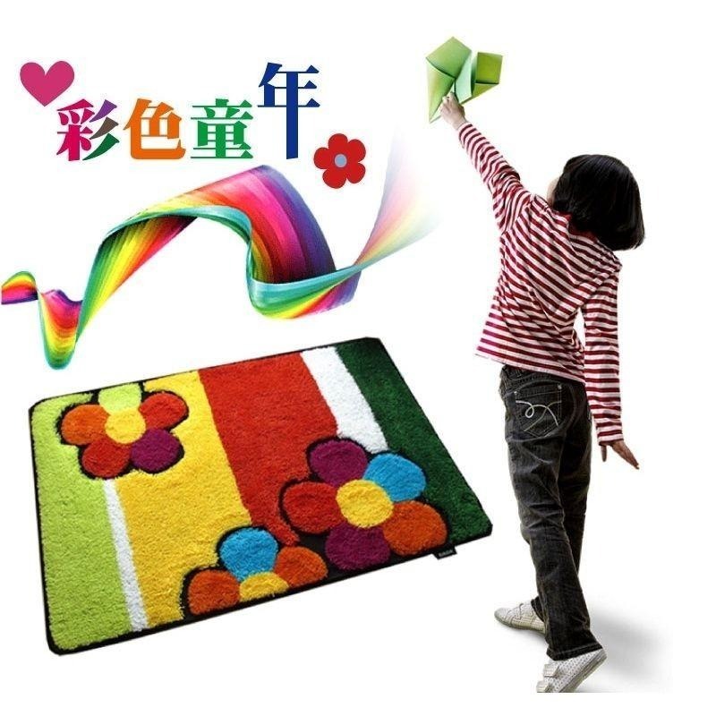 繽紛花朵超細纖維止滑地墊 40x60cm-細節圖7