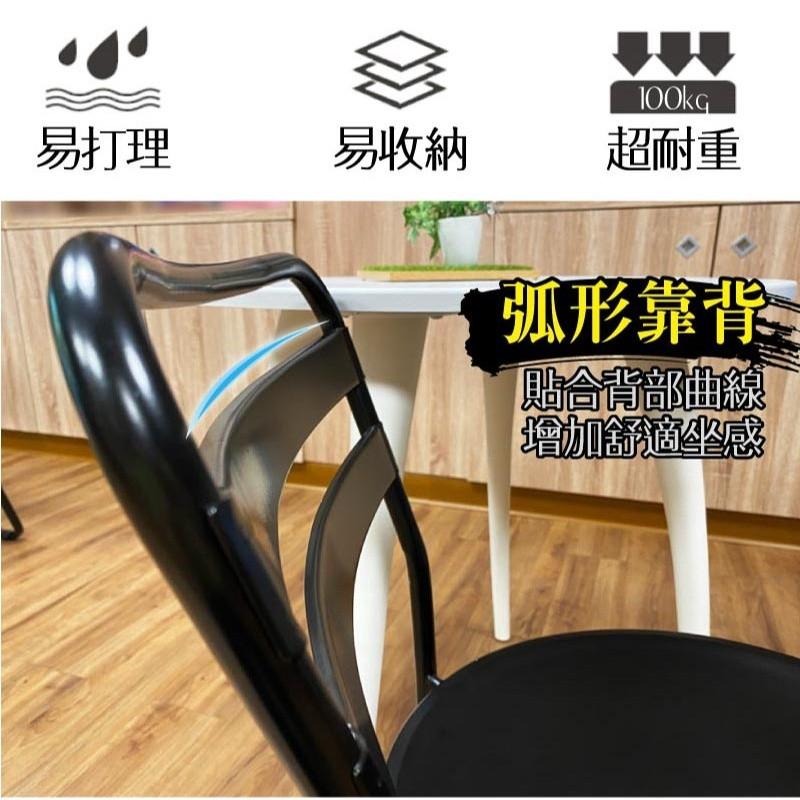 G+居家 台灣製 彩鋼休閒椅 5入組(餐椅/休閒椅/外出露營)-細節圖3