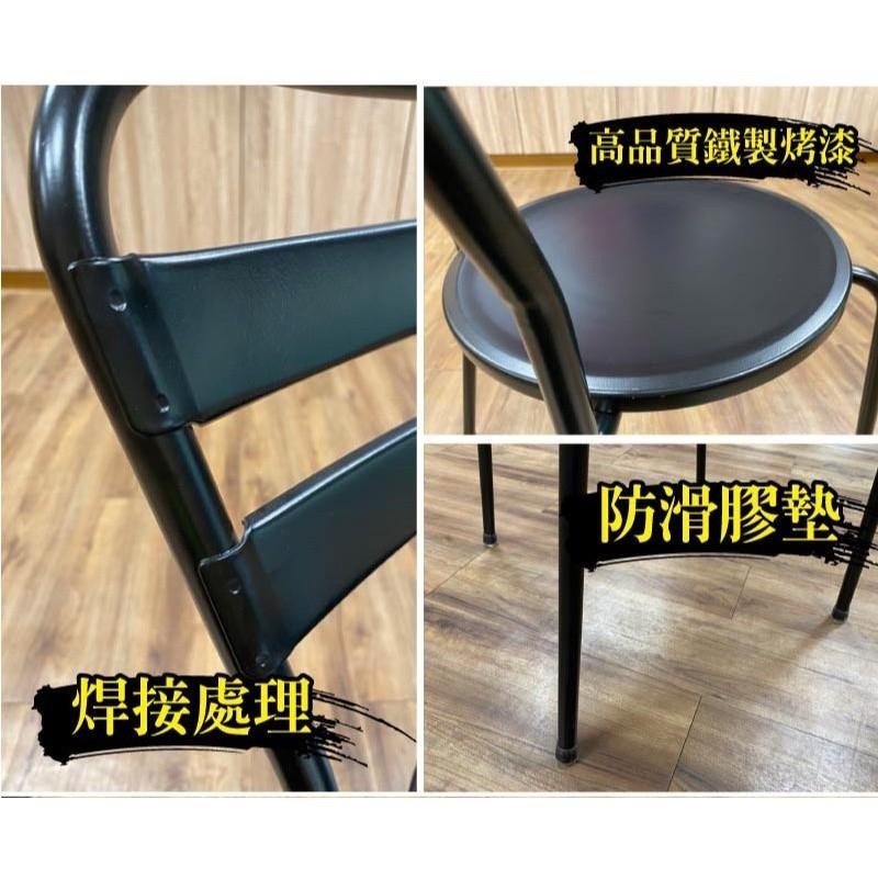 G+居家 台灣製 彩鋼休閒椅 5入組(餐椅/休閒椅/外出露營)-細節圖4