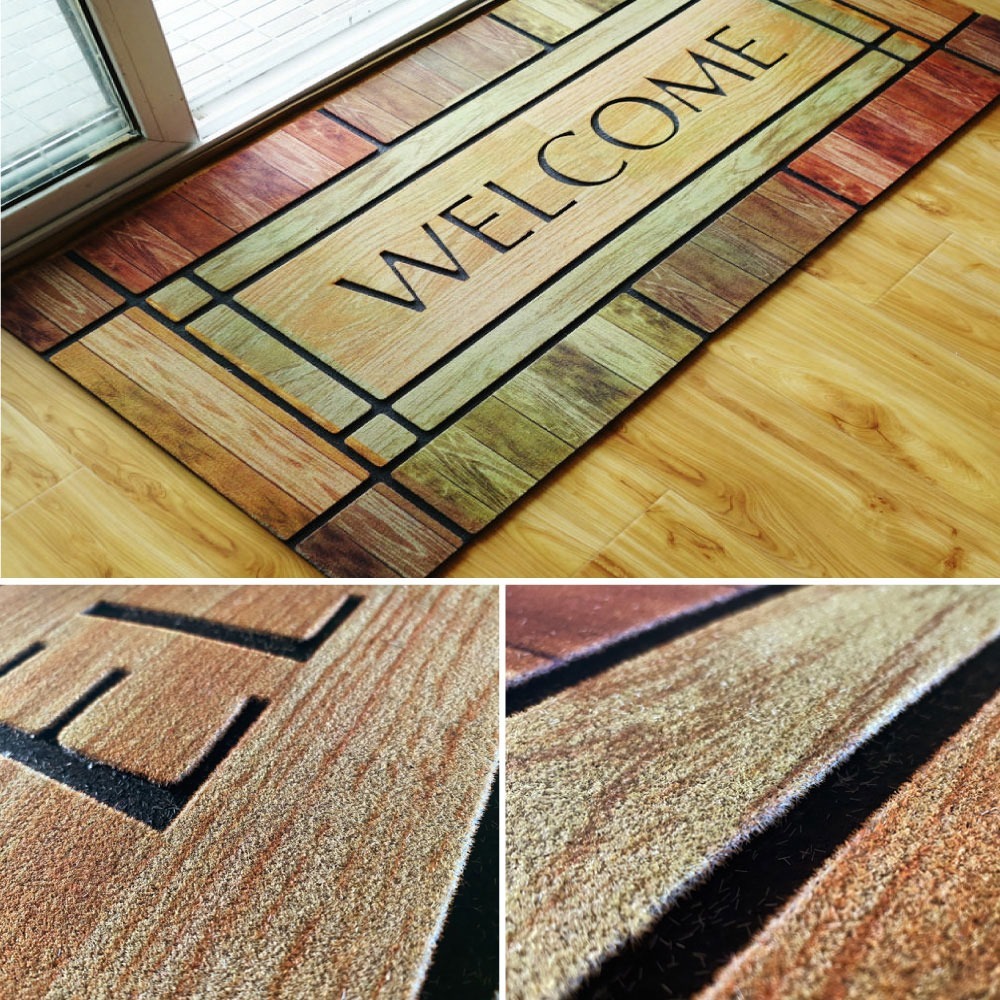 G+居家 橡膠植絨迎賓地墊120x58公分(止滑墊/入門墊/商用踏墊-規格圖8