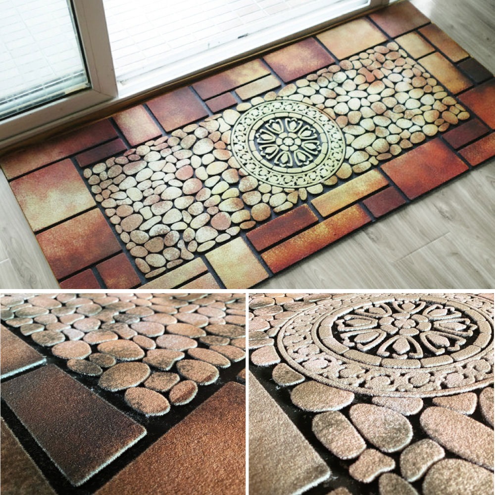 G+居家 橡膠植絨迎賓地墊120x58公分(止滑墊/入門墊/商用踏墊-規格圖8