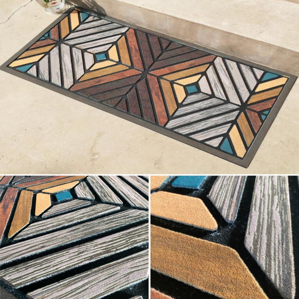 G+居家 橡膠植絨迎賓地墊120x58公分(止滑墊/入門墊/商用踏墊-規格圖8