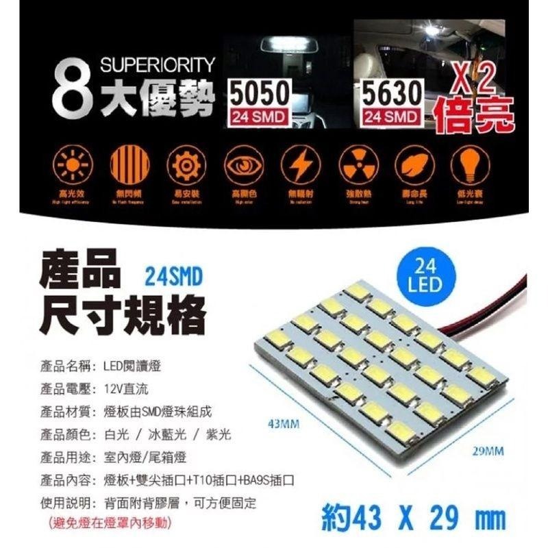 5630高亮度 24SMD板燈 多色任選-細節圖2