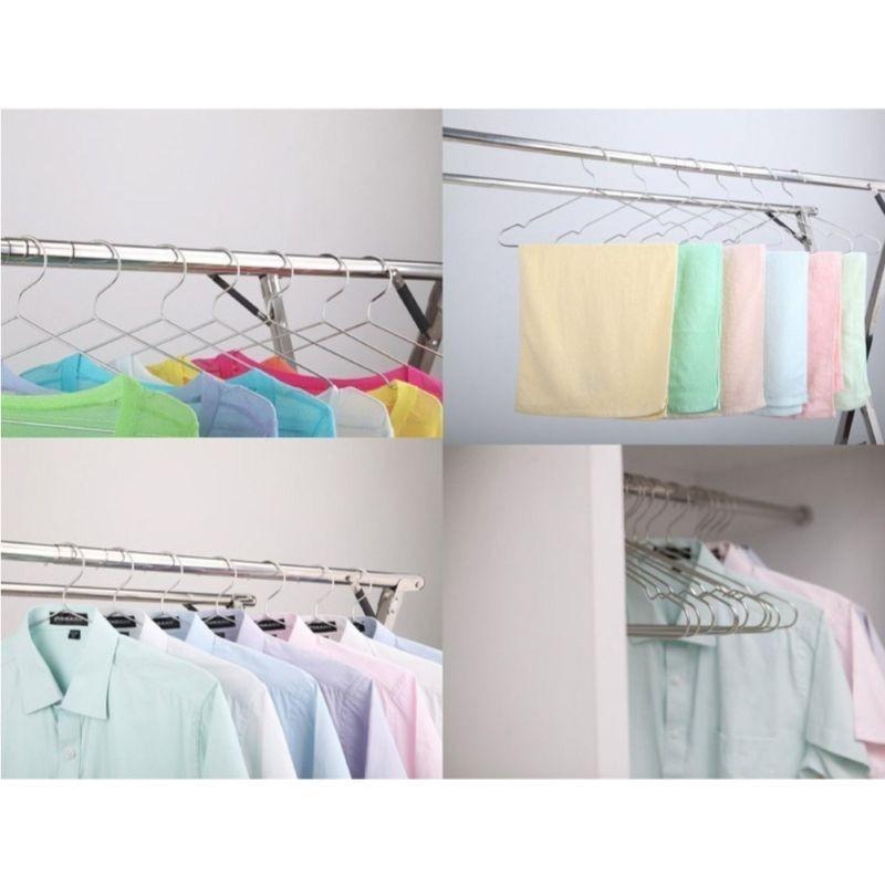 不鏽鋼曬衣架一般款(10入組)-細節圖6