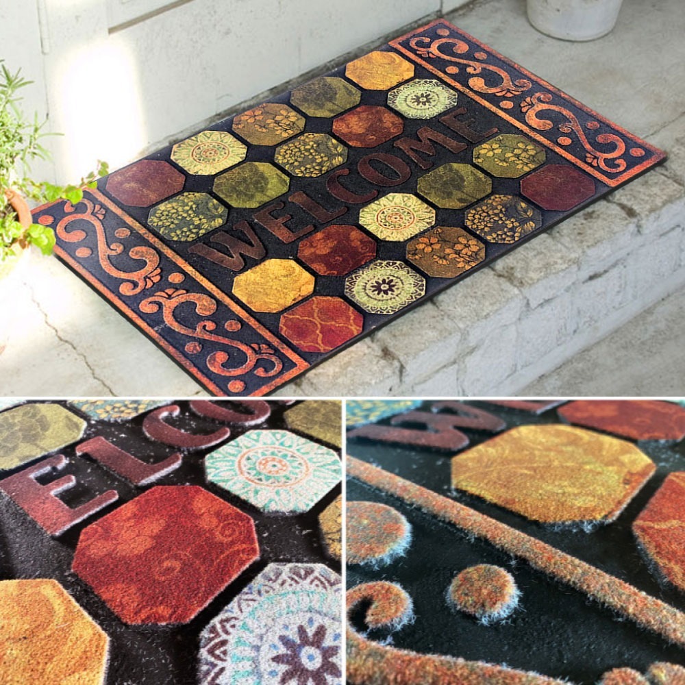 G+居家 橡膠植絨迎賓地墊)80x45公分(止滑墊/入門墊/商用踏墊-規格圖5