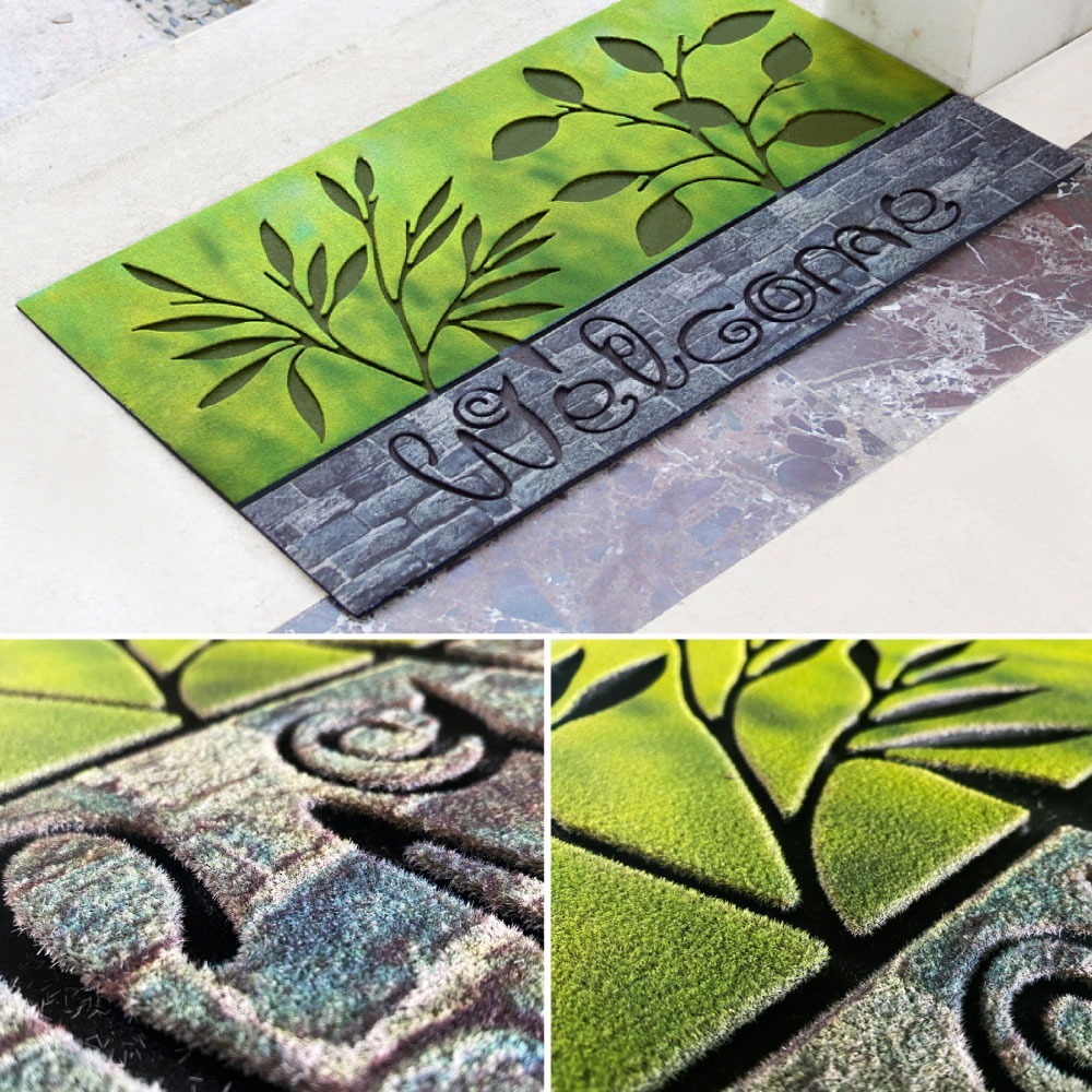 G+居家 橡膠植絨迎賓地墊)80x45公分(止滑墊/入門墊/商用踏墊-規格圖5