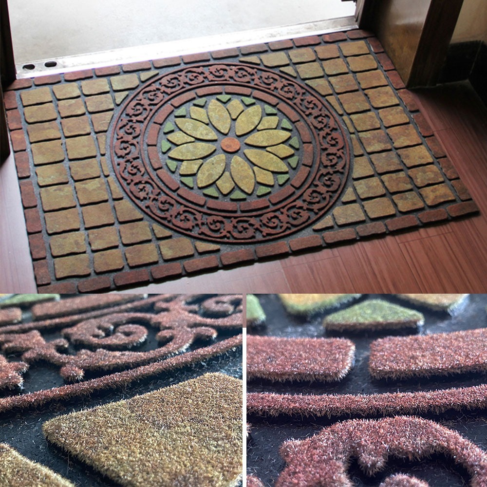 G+居家 橡膠植絨迎賓地墊90x60公分 (止滑墊/入門墊/商用踏墊)-規格圖9