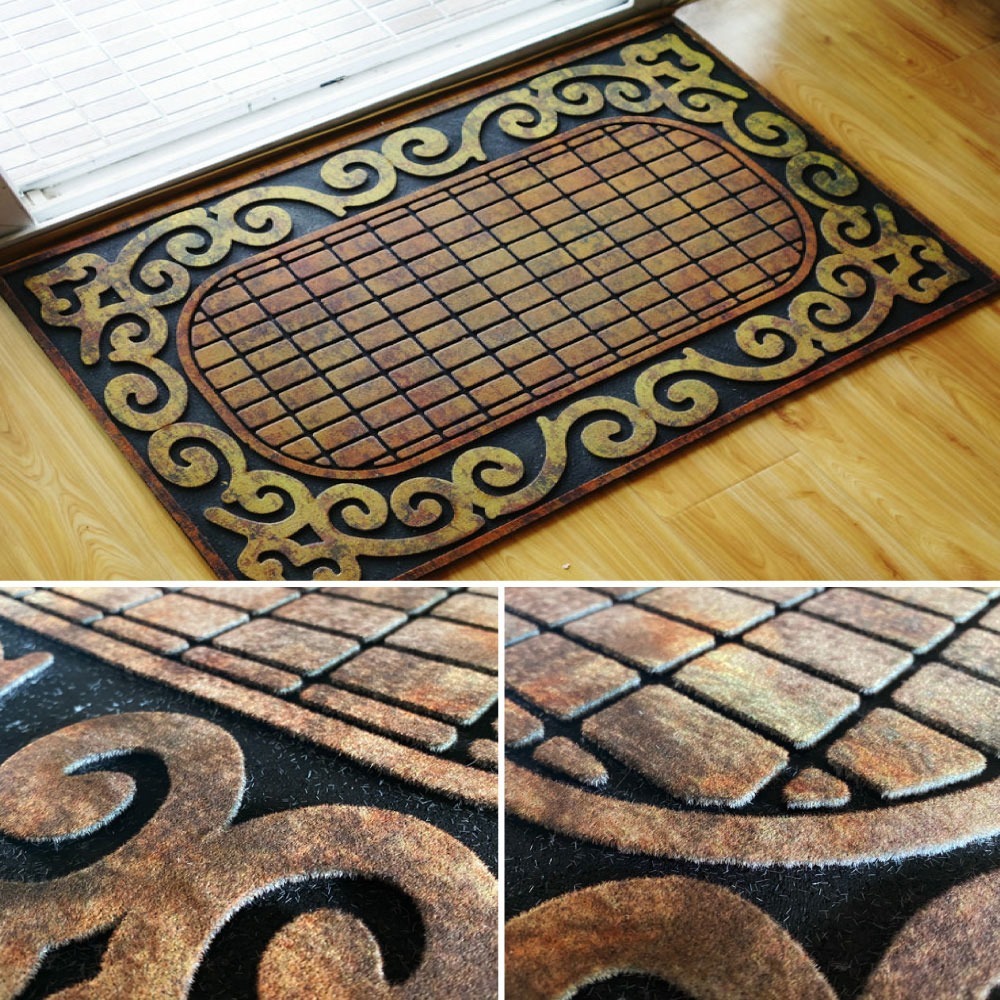 G+居家 橡膠植絨迎賓地墊90x60公分 (止滑墊/入門墊/商用踏墊)-規格圖9