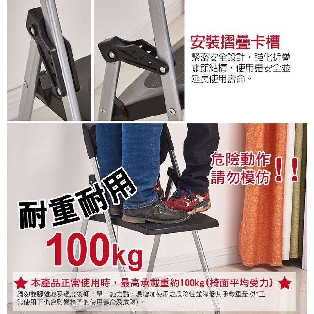 台灣製 輕便合椅 4入組 (折疊椅/會議椅/洽談椅)-細節圖3